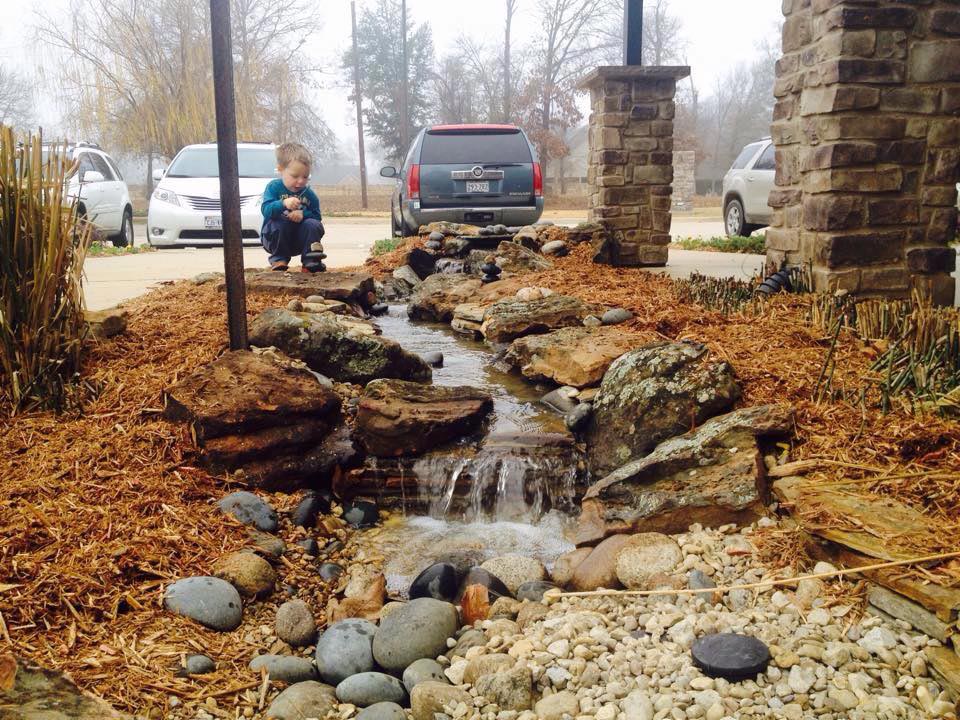 Pondless Waterfall Construction Dallas Texas FncPonds